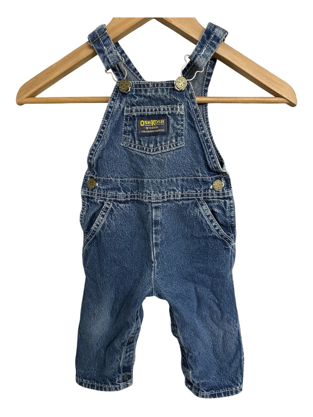OshKosh B'gosh Vintage Wash Denim Overalls -Size 18M